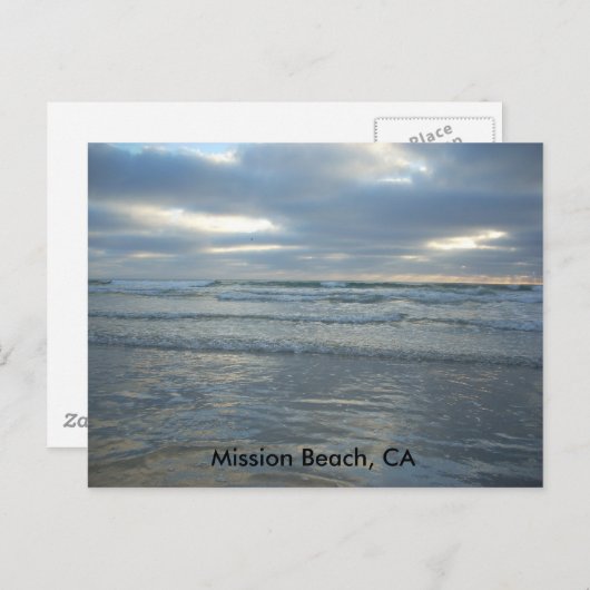 Carte Postale Mission Beach, CA (Devant / Derrière)