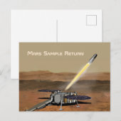 Carte Postale Mission de retour d'échantillons Mars (Devant / Derrière)
