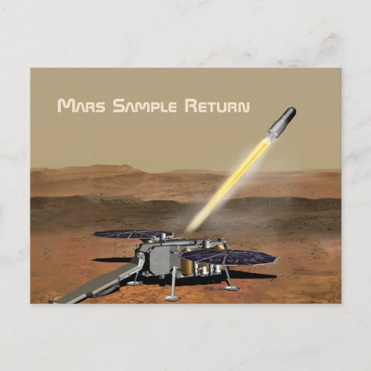 Carte Postale Mission de retour d'échantillons Mars (Devant)