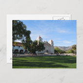 Carte Postale Mission de Santa Barbara, la Californie (Devant / Derrière)