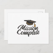 Carte Postale Mission d'obtention du diplôme terminée (Devant / Derrière)