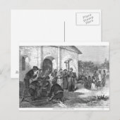 Carte Postale Mission espagnole de l'Alamo (Devant / Derrière)