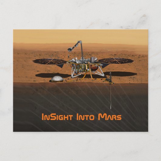 Carte Postale Mission InSight Mars Lander (Devant)