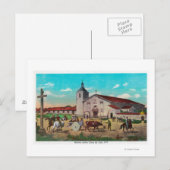 Carte Postale Mission Père Noël de AsisSanta Clara, CA (Devant / Derrière)