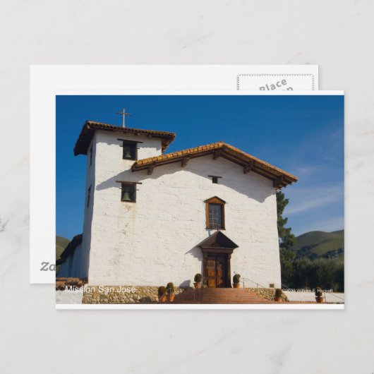 Carte Postale Mission San José California Produits (Devant / Derrière)