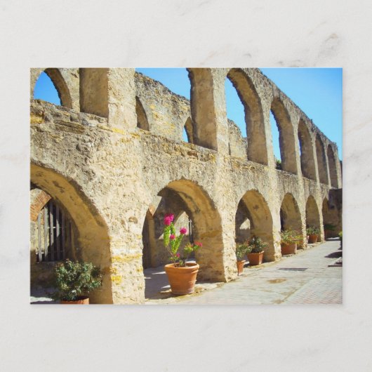 Carte Postale Mission San Jose Convent Arcs, San Antonio, TX (Devant)