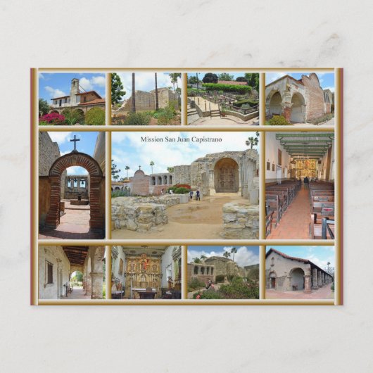 Carte Postale Mission San Juan Capistrano (Devant)