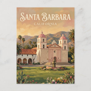 Carte Postale Mission Santa Barbara Californie