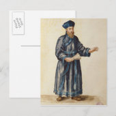 Carte Postale Missionnaire vénitien en Chine (Devant / Derrière)