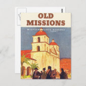 Carte Postale Missions vintages Père Noël Barbara (Devant / Derrière)