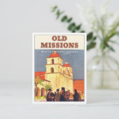 Carte Postale Missions vintages Père Noël Barbara (Debout devant)
