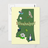 Carte postale Mississippi (Devant / Derrière)