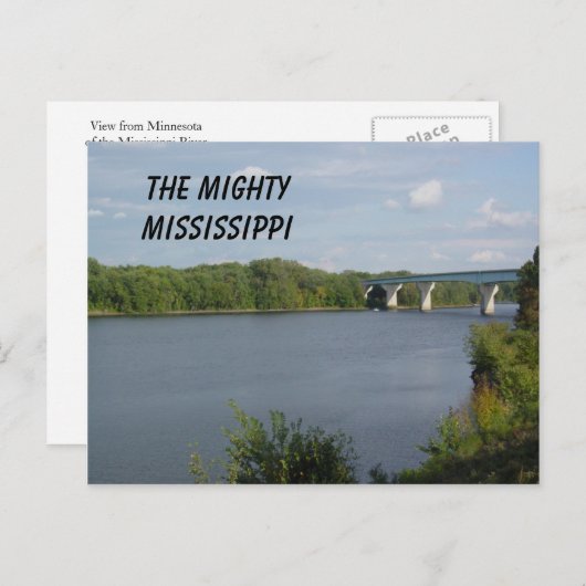 Carte Postale Mississippi (Devant / Derrière)