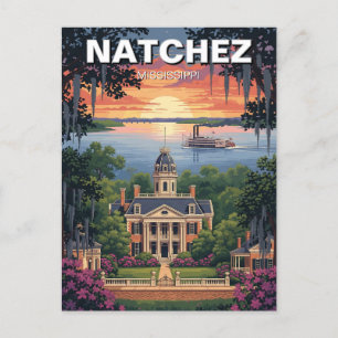 Carte Postale Mississippi Natchez Travel