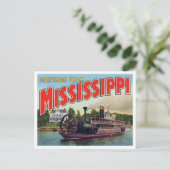 Carte Postale Mississippi Riverboat Greetings (Debout devant)