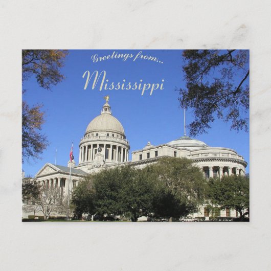 Carte Postale Mississippi State Capitol Building Mississippi (Devant)