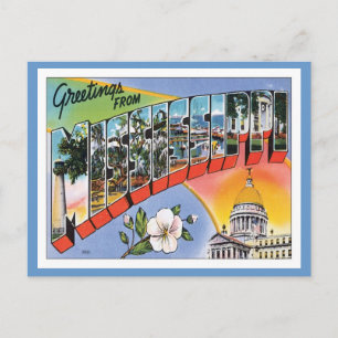 Carte Postale Mississippi vintage