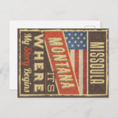 Carte Postale Missoula Montana (Devant / Derrière)