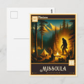 Carte Postale Missoula, Montana | VINTAGE (Devant / Derrière)