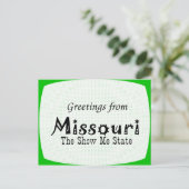 Carte Postale Missouri (Debout devant)