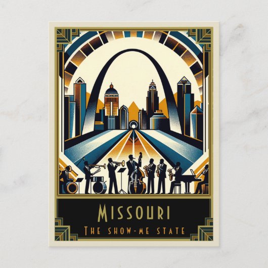 Carte Postale Missouri | Art déco (Devant)