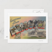 Carte Postale Missouri (Capitale d'État/Fleur) (Devant / Derrière)