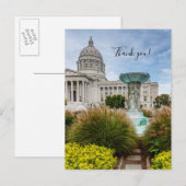 Carte Postale Missouri Capitol Et Merci Fontaine (Devant / Derrière)