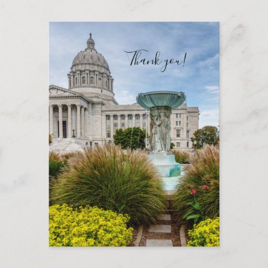 Carte Postale Missouri Capitol Et Merci Fontaine (Devant)