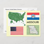 Carte Postale Missouri, États-Unis (Devant / Derrière)
