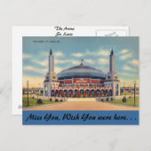 Carte Postale Missouri, L'Arena, St. Louis (Devant / Derrière)