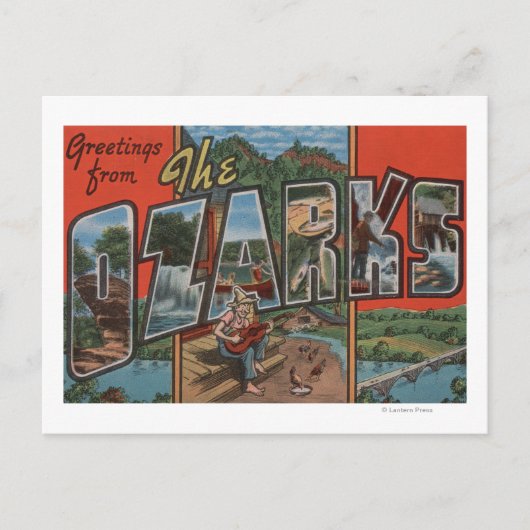 Carte Postale Missouri - Les Ozarks - Scènes de grandes lettres (Devant)