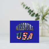 Carte Postale Missouri Picture et USA Text (Debout devant)