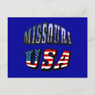 Carte Postale Missouri Picture et USA Text