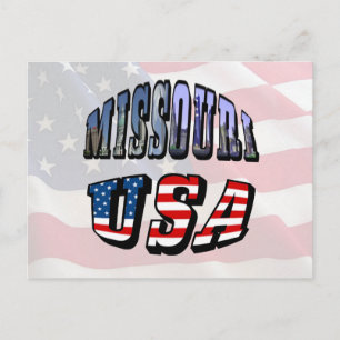 Carte Postale Missouri Picture et USA Text
