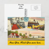 Carte Postale Missouri, Rita May Cafe (Devant / Derrière)