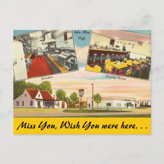 Carte Postale Missouri, Rita May Cafe (Devant)