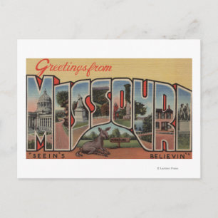 Carte Postale Missouri (Seein's Believin') - Grande Lettre