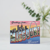 Carte Postale Missouri St. Louis Gateway Arch (Debout devant)