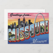 Carte Postale Missouri St. Louis Gateway Arch (Devant / Derrière)
