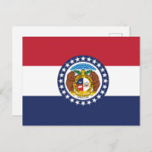 Carte Postale Missouri State Flag Show-Me State Seal (Devant / Derrière)
