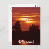 Carte Postale Missouri sunset (Devant / Derrière)
