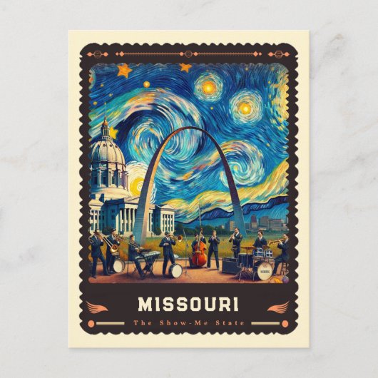 Carte Postale Missouri | Vincent Van Gogh inspiré (Devant)