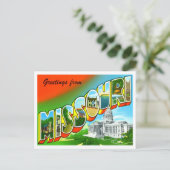 Carte postale Missouri Vintage Big Letters (Debout devant)