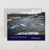 Carte postale Missouri Water White Winter (Devant / Derrière)