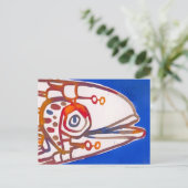 Carte postale Mister Blue Fish (Debout devant)