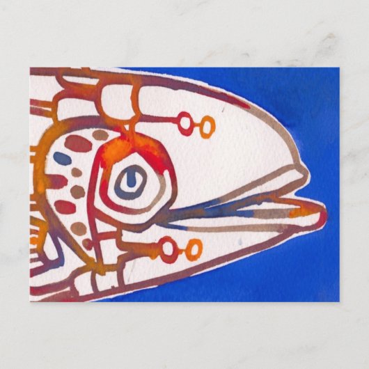 Carte postale Mister Blue Fish (Devant)