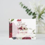 Carte Postale Mistletoe Manor Winter Wedding Meal Choice RSVP (Debout devant)