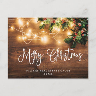 Carte Postale Mistletoe Noël Fêtes Salutation d'entreprise