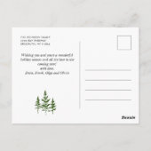 Carte Postale Mistletoe Rustic Christmas Photo Holiday Salutatio (Dos)