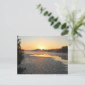 Carte postale Misty Lake Sunrise (Debout devant)